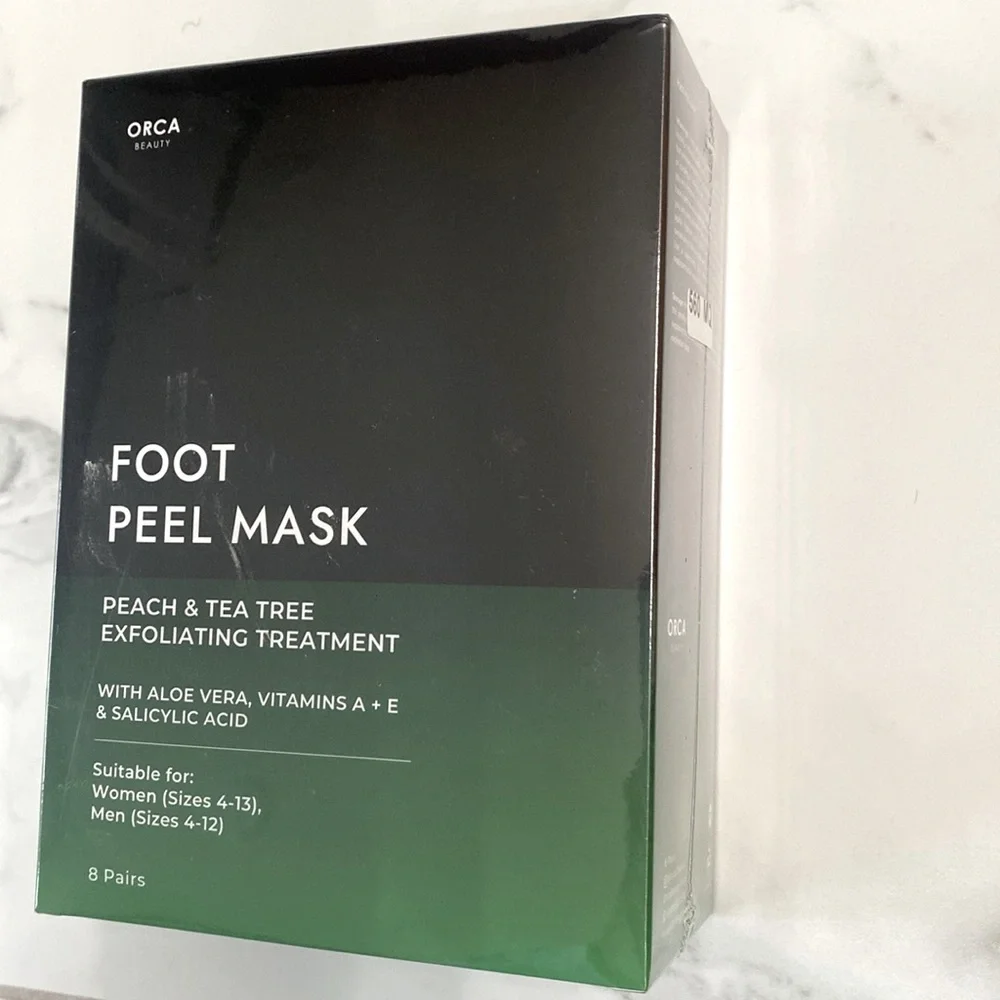 Orca Beauty Foot‎ Peel Mask, New in Box, Pais of (8)